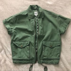 GAP Green Pull-Over Utility Jacket